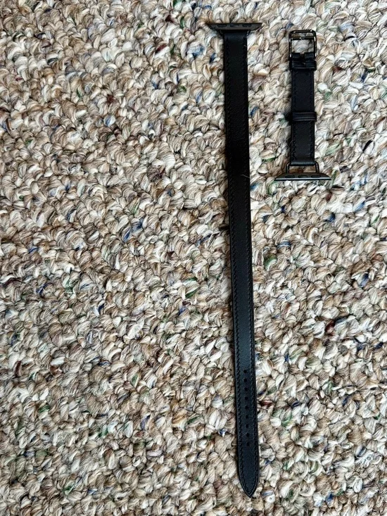 Hermes Double Tour Leather Band 40mm for Apple Watch + Box Authentic - Picture 3 of 9